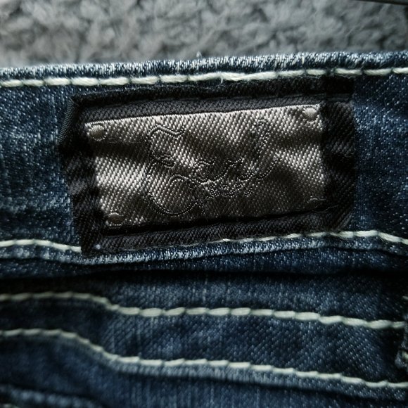 Earl Jeans Women's 10 Blue Capri Jeans 31.5" 20.25" 9.5" - Picture 6 of 11